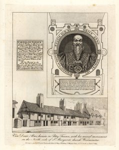 Van Dunin almutalot Petty Francessa ja hänen seinämaalausmonumenttinsa St Margaretin kirkossa Westminsterissä tekijältä John Thomas Smith