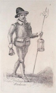 Vartija n. 1680 (etsaus) tekijältä John Thomas Smith