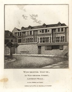 Winchester House Winchester Streetillä, Lontoon Wallissa tekijältä John Thomas Smith