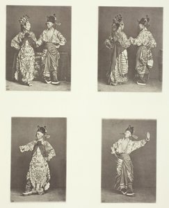 Näyttelijät, Muinaiset hääasut, Näyttelijät, Muinaiset hääasut, Muinaiset puvut, c. 1868. tekijältä John Thomson