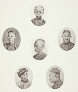 Kantonin poika; Kantonin kauppias; Mongolian miehen pää; Kunnioitettava pää; Työläinen; Mongolian miehen pää tekijältä John Thomson