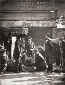 Covent Garden Labourers, elokuvasta Street Life in London, J. Thomson ja Adolphe Smith tekijältä John Thomson