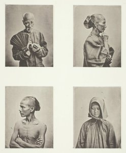 Neljä päätä, työväenluokan tyypit, c. 1868.