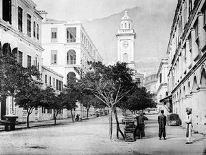 Pedder Streetin kellotorni, Hongkong, noin 1868-71.