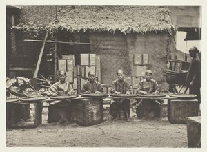Teenpoiminta Kantonissa, n. 1868. tekijältä John Thomson