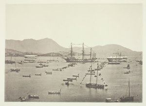 Harbour, Hongkong, n. 1868. tekijältä John Thomson