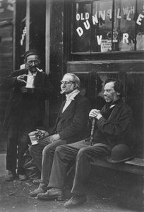Seinätyöläiset, n. 1877 (b/w kuva) tekijältä John Thomson