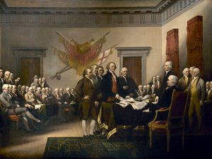 Itsenäisyysjulistus tekijältä John Trumbull