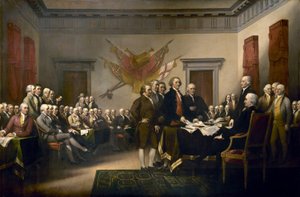 Itsenäisyysjulistus tekijältä John Trumbull