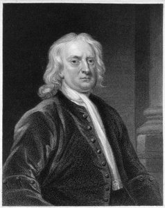 Sir Isaac Newtonin (1642-1727) muotokuva, kaivertanut Edward Scriven (1775-1841)