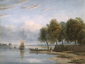 Näkymä Thamesille Millbankissa tekijältä John Varley
