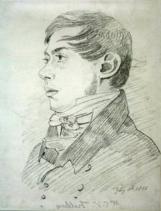 Anthony Vandyck Copley Fielding (1787-1855), 1810 (grafiitti kudospaperille) tekijältä John Varley
