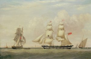 Black Ball Line Brig, "Wupper" Spurn Headin edustalla.