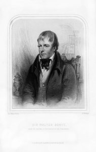 Sir Walter Scott, 1. Baronet, skotlantilainen historiallinen kirjailija ja runoilija, 1870. tekijältä John Watson Gordon
