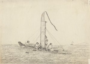 Otaheiten purjehduskanootti tekijältä John Webber
