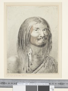 F.21 A Man of Nootka Sound, n. 1773-84 (akvarelli) tekijältä John Webber