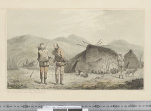 F.31 Tschuktschi ja heidän asuinpaikkansa, n. 1773-84 (akvarelli) tekijältä John Webber
