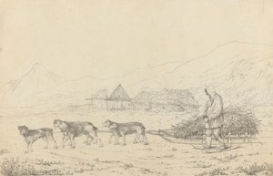Narta tai reki taakkaksi Kamtschatkassa tekijältä John Webber