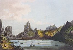 Näkymä Taloon satamaan Eimeon saarella, 