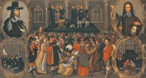 Silminnäkijän esitys kuningas Kaarle I:n teloituksesta vuonna 1649 (öljy kankaalle) (katso lisätietoja kohdasta 617397) tekijältä John Weesop