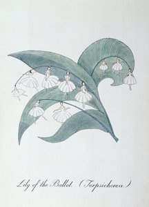 Lily of the Ballet (Terpsichore.), kuvitus John Weirin teoksesta "The Bogus Book of Botany"