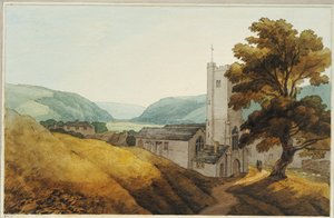Kirkkopihasta Dulvertonissa Somersetissä, 1800 tekijältä John White Abbott