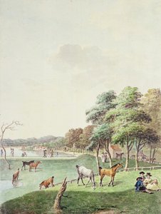 Serpentiinin itäpää ja kaukainen näkymä uimatalolle, 1794 tekijältä John White Abbott