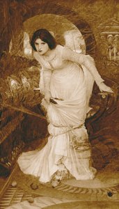 The Lady of Shalott (syväpaino) tekijältä John William (after) Waterhouse