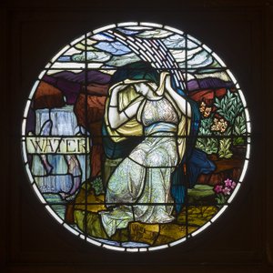 Biddulph Grange, James Powell & Sons, John William Brown (1842-1928), Water, 1903, Art Nouveau