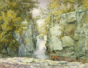 Fawns Leap, Catskill Mountains, 1867 (wc paperilla)