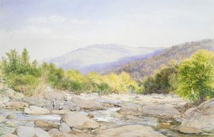Maisema: Näkymä Catskill Creekille, 1867. tekijältä John William Hill