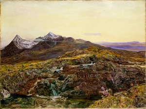 Cullin Ridge, Skye, Sligachan, 1855 tekijältä John William Inchbold