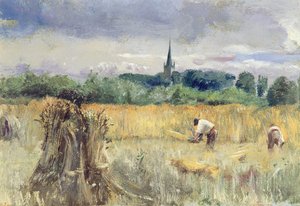 Harvest Field, Stratford-upon-Avon (öljy kankaalle)