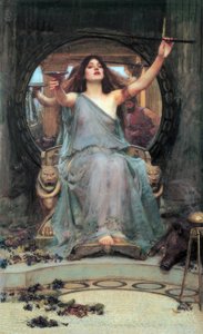Circe tarjoaa kupin Odysseukselle tekijältä John William Waterhouse