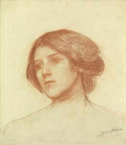 Tytön pää tekijältä John William Waterhouse