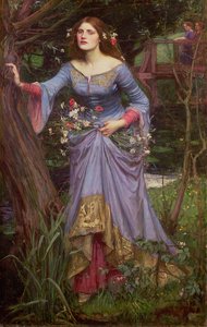 Huonekalut ja erilaiset esineet 1100- ja 1300-luvuilta tekijältä John William Waterhouse