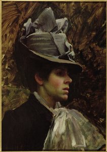 Taiteilijan vaimon muotokuva tekijältä John William Waterhouse