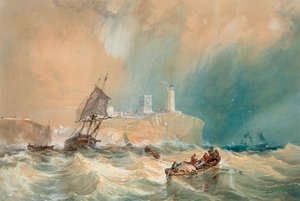 Kauppajoukko loppumassa Tynemouthista tekijältä John Wilson Carmichael