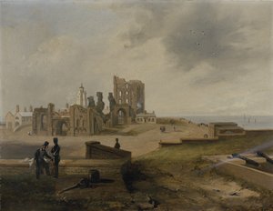 Tynemouth Priory idästä tekijältä John Wilson Carmichael