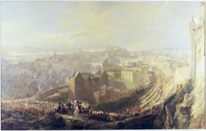 George IV:n saapuminen Edinburghiin Carlton Hilliltä, 1822