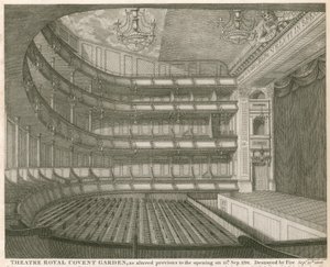 Theatre Royal, Covent Garden, Lontoo, muutettuna ennen avajaisia 15. syyskuuta 1794 tekijältä John Winston