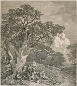 Mustalaisia metsässä, Thomas Gainsboroughin mukaan, 1740-1780.