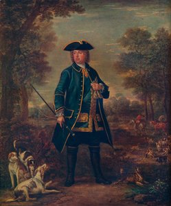 "Sir Robert Walpole ja koirat", 1700-luku tekijältä John Wooton