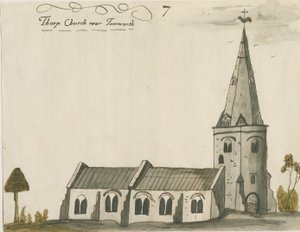 Thorpe Constantine Church: akvarellimaalaus, ndc 1784]