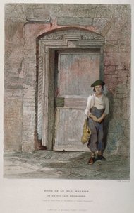 Vanhan kartanon ovi Gravel Lanella Lontoon Cityssä, 1851