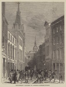 Kuvankauniita luonnoksia Lontoosta, Lombard-Street