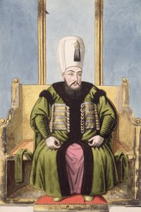 Ahmed I (1590–1617) sulttaani 1603–17, teoksesta ”Sarja Turkin keisarien muotokuvia”