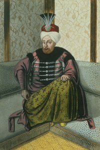 Mahomet (Mehmed) IV (1642–93) sulttaani 1648–87, teoksesta ”A Series of Portraits of the Emperors of Turkey” (Sarja Turkin keisarien muotokuvia)