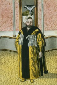 Mustapha IV (1779–1808) sulttaani 1807–1808, teoksesta ”Sarja Turkin keisarien muotokuvia”