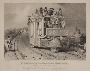 Dr. Churchs London & Birmingham Steam Coach, 1833 tekijältä John after Cooke